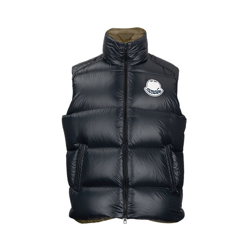 Moncler拉链短款无袖羽绒服