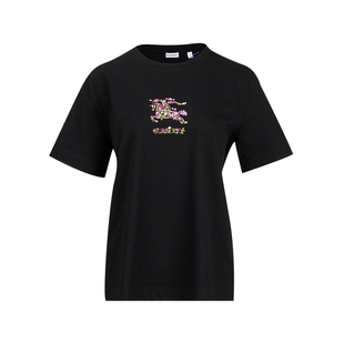 圆领T恤女春夏20206年新品 Burberry博柏利女士经典 印花图案短袖