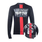 Philipp Plein菲利普.普兰骷髅头印花圆领套头卫衣男秋冬钜惠XY