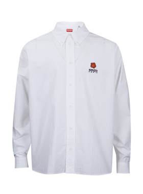 KENZO/高田贤三logo刺绣Boke Flower 男士排扣衬衫男秋冬推选XY