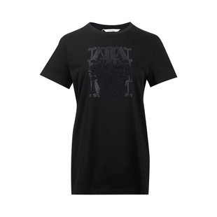 MaxMara麦丝玛拉女士字母徽标刺绣圆领短袖 推选 T恤女2026年新品