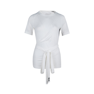 Y-3女经典三条纹字母logo 短袖T恤衫女士2026年春夏推广XY