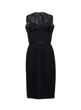 ALEXANDER MCQUEEN 亚历山大·麦昆女士拼接无袖连衣裙女钜惠XY