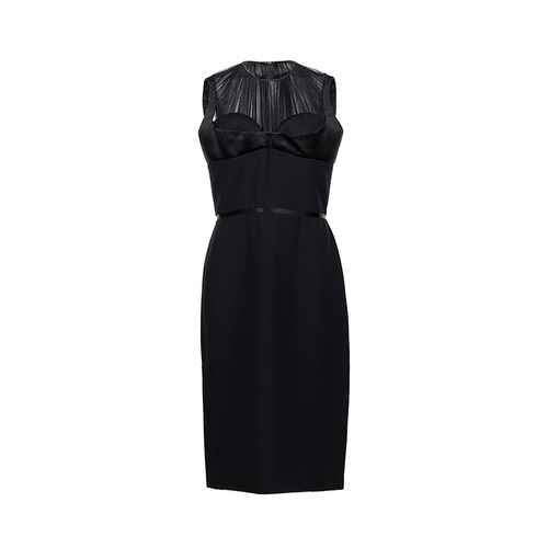 亚历山大麦昆女士无袖连衣裙