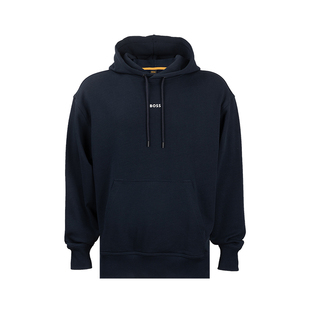 HUGO BOSS雨果博士男士字母印花连帽套头长袖卫衣男2026年新品XY