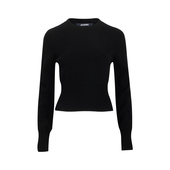 Jacquemus女士Ribbed 女秋冬推选XY 套头羊绒衫 jumper圆领短款 修身