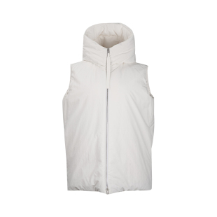 Jil 女士休闲连帽拉链马甲保暖羽绒背心女秋冬 Sander