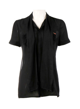 Dsquared2二次方休闲女士全棉短袖衬衫上衣春夏奥莱D XY