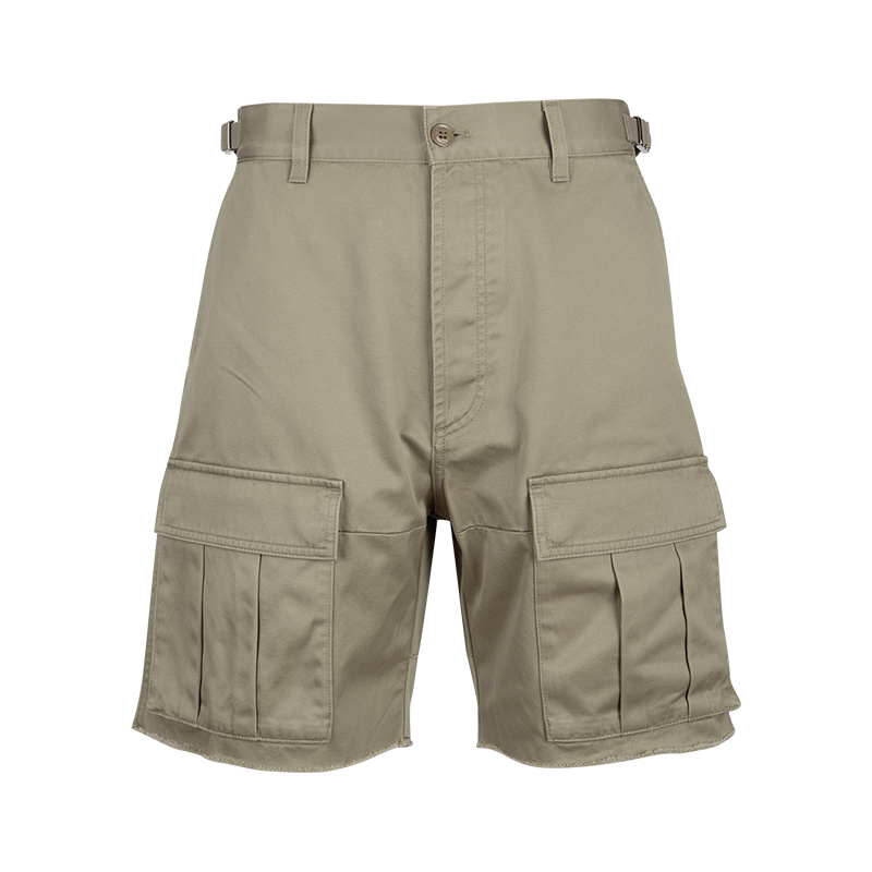 赛琳男士纯色拉链三分工装短裤