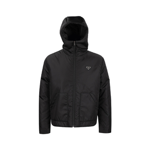 PRADA普拉达休闲拉链连帽夹克外套男秋冬2026年新品