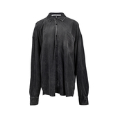 衬衫 alexander wang亚历山大王女士褶皱设计水洗纽扣长袖 女推选XY