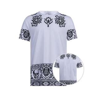 ALEXANDER MCQUEEN亚历山大·麦昆男士印花短袖T恤男奥莱B XY