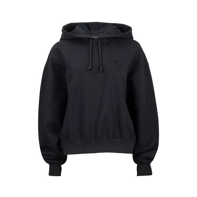 Y-3女士纯色短款连帽宽松套头长袖卫衣女春秋2026年新品推选XY