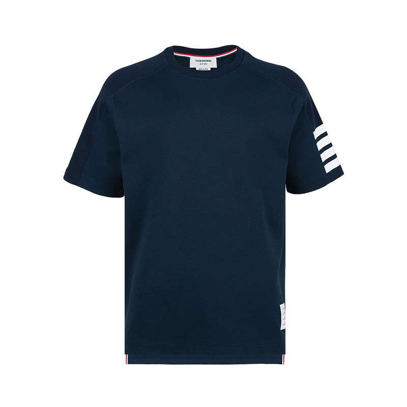 THOM BROWNE汤姆·布朗男士经典条纹圆领短袖T恤男2026年新品XY