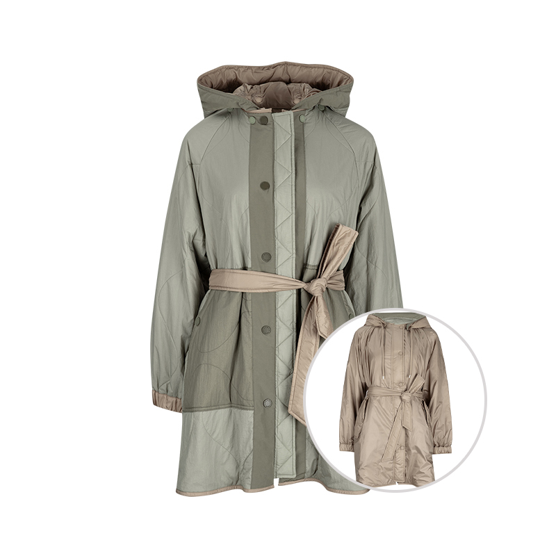 麦丝玛拉女士连帽双面派克服