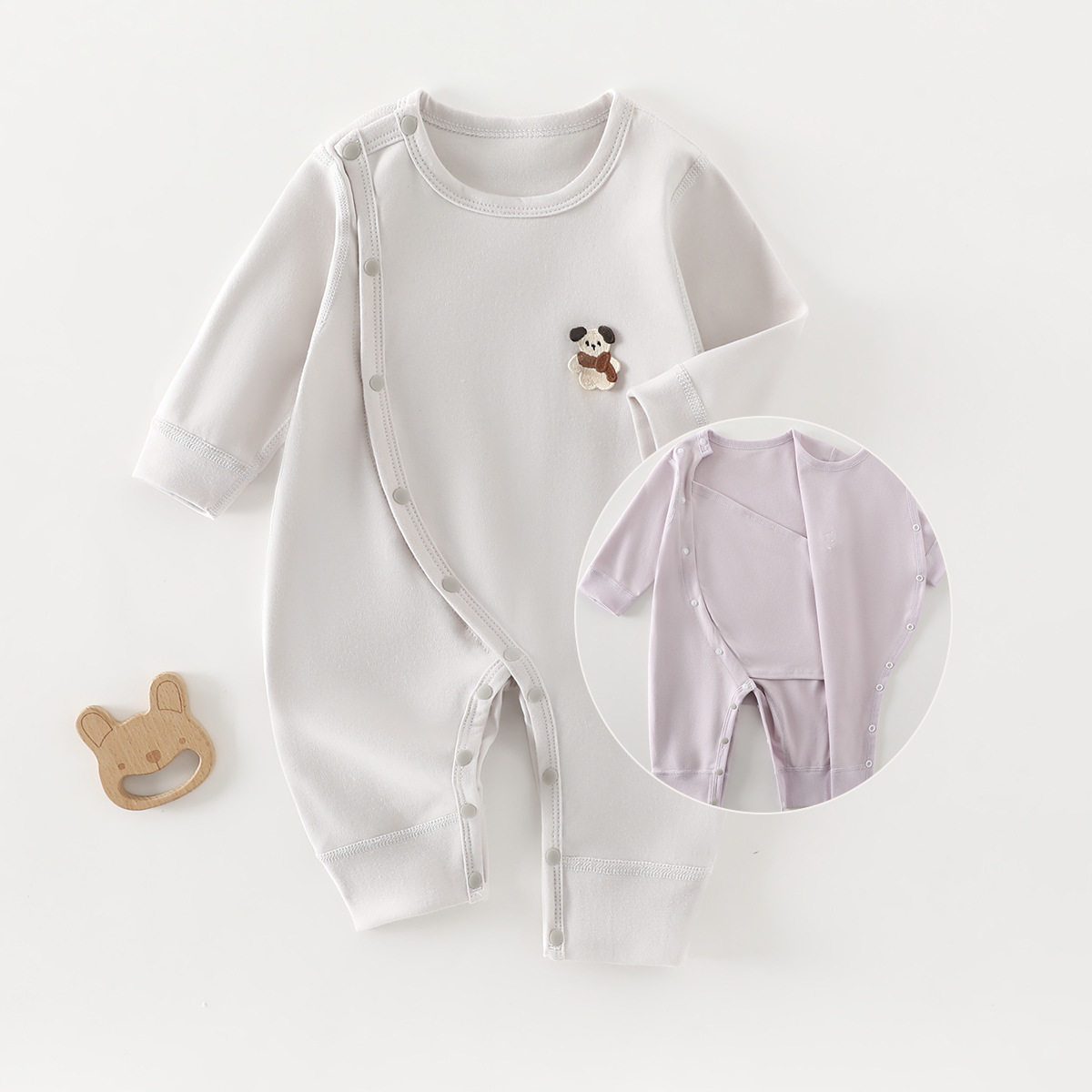 婴幼儿睡衣婴儿连体衣春秋冬款纯连身衣/爬服/哈衣