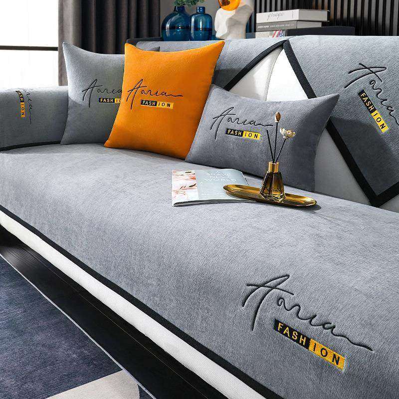 雪尼尔沙发垫四季通用防滑简约现代坐垫子轻奢风防滑沙发套罩盖布,居家布艺,沙发垫,淘宝优惠券,粉丝福利购,淘宝优惠卷