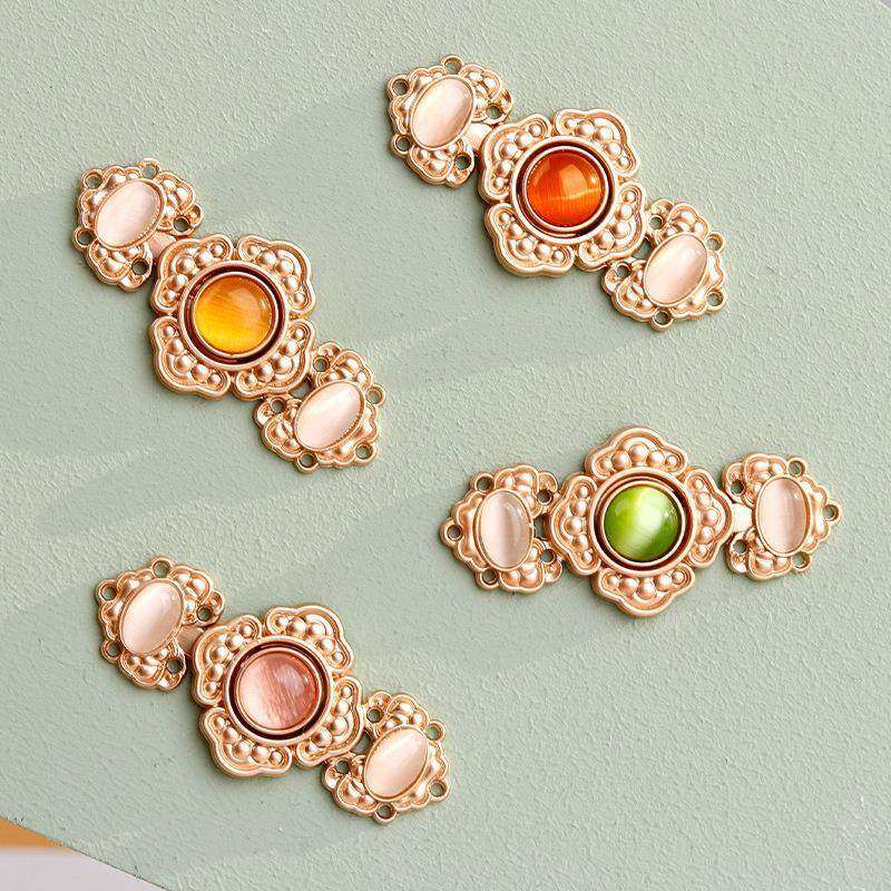 汉服子母扣古风立领云肩金属对扣35MM贴片猫眼明制宋制披肩搭扣子,居家布艺,纽扣,淘宝优惠券,粉丝福利购,淘宝优惠卷