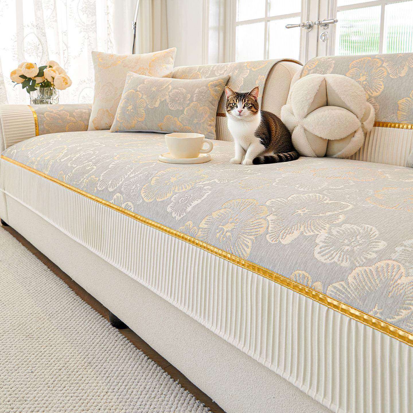 轻奢高级感沙发垫四季通用2026新款固定防滑皮沙发套罩坐垫盖布巾,居家布艺,沙发垫,淘宝优惠券,粉丝福利购,淘宝优惠卷