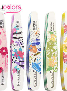 Nail File 100/180/240 Thick Wooden Buffer Manicure Nail Tool