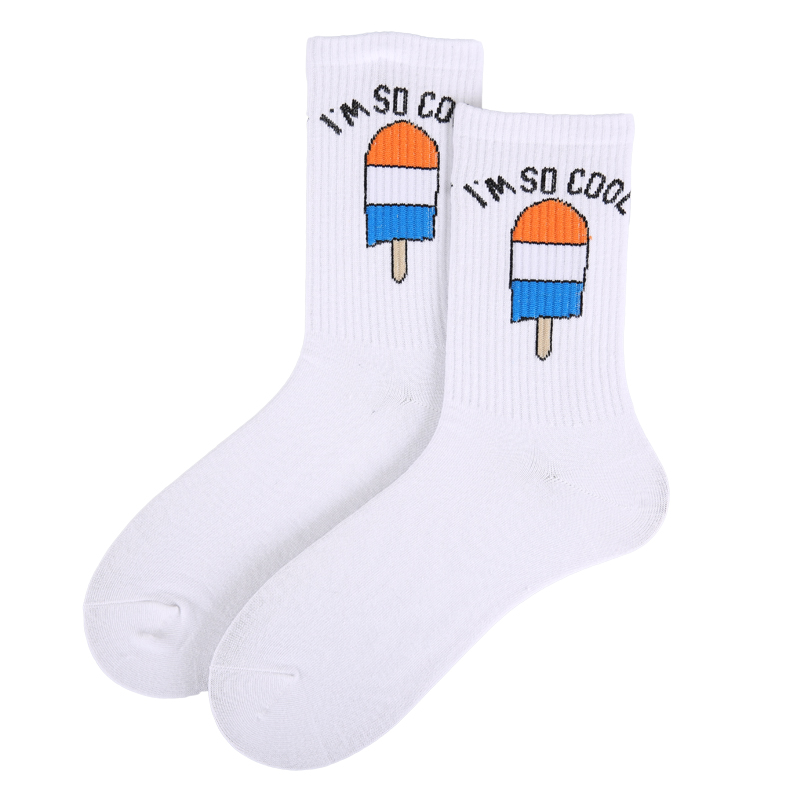 袜子女男中筒袜韩版学院风日系秋冬潮牌原宿潮卡通网红棉中长男袜