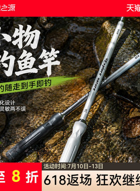 小物钓溪流竿迷你小物竿
