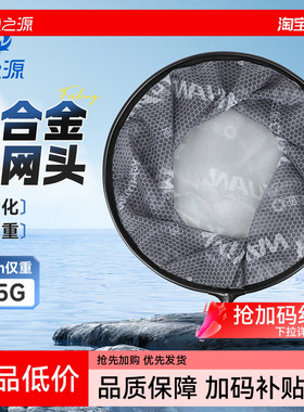 渔之源抄网头不挂钩可折叠超轻大物黑坑竞技钓鱼抄鱼网兜一体成型