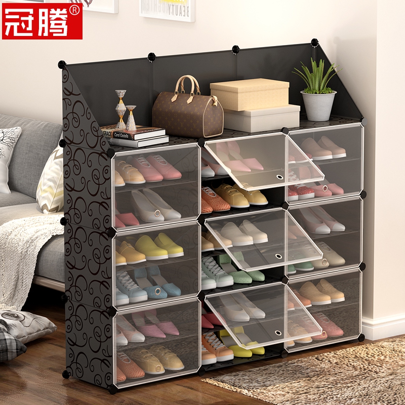 加厚防潮鞋盒透明家用抽屜式簡易宿舍鞋子收納盒儲物球鞋塑料鞋柜