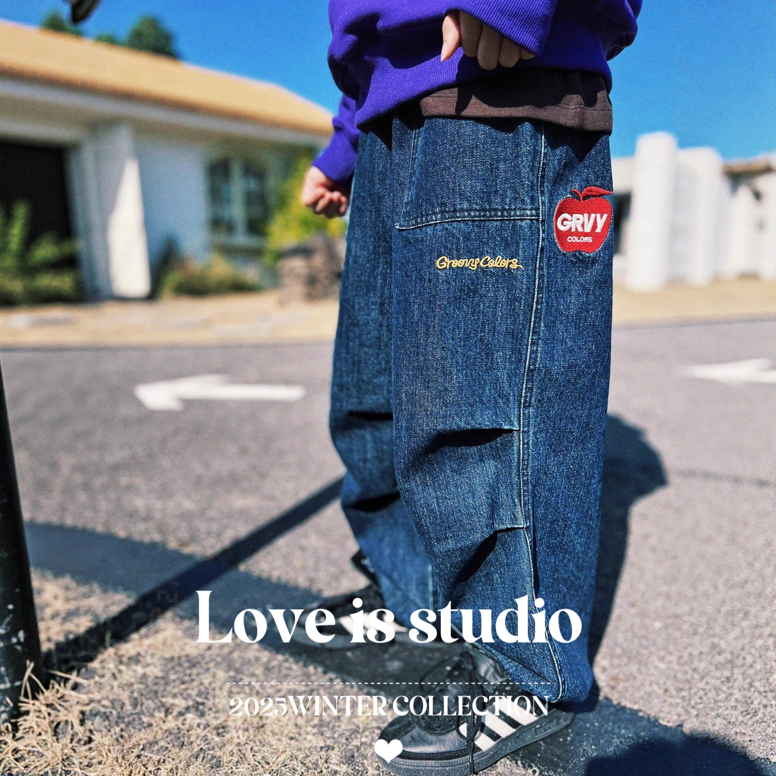 儿童加绒牛仔裤日系潮牌