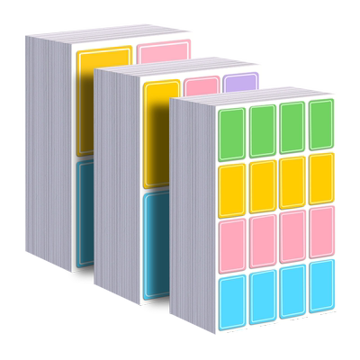 彩色标签贴纸便签贴口取纸不干胶