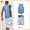 Ice Ion Blue Tank Top+Light Wind Grey White Shorts