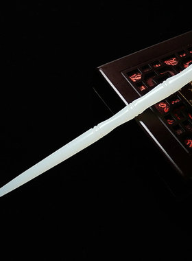 白色发簪琉璃女步摇竹节发冠COS汉服配饰头饰簪子发钗发饰配饰