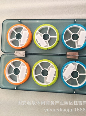 7cm6轴8轴主线盒 硅胶线轴盒 渔具配件 鱼具批发