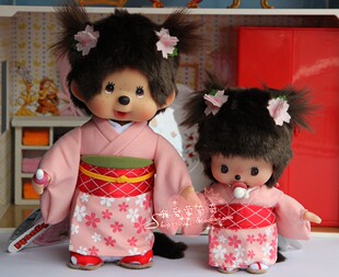 Monchhichi Monchhichi Meng Fun Japanese Genuine Okinawa Limited Sakura Kimgen Girl BB Spot