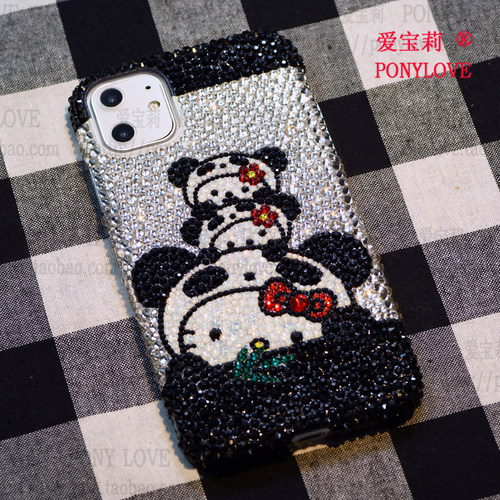 18适用iphone苹果手机壳水钻kt