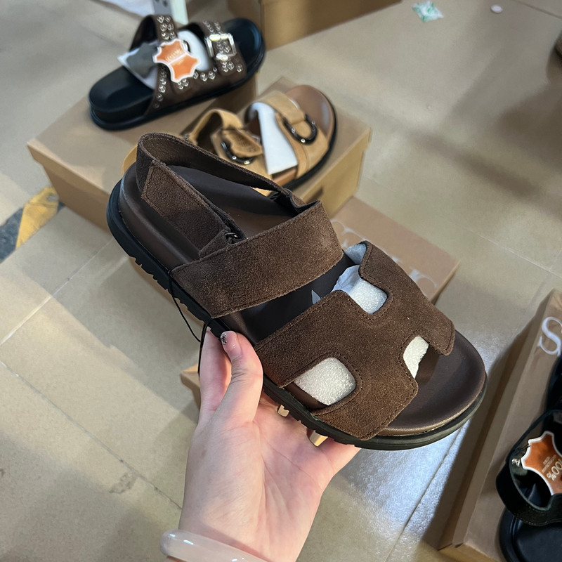真皮！商场专柜撤柜断码捡漏女鞋圆头平底搭扣休闲露趾凉鞋,女鞋,休闲凉鞋,淘宝优惠券,粉丝福利购,淘宝优惠卷