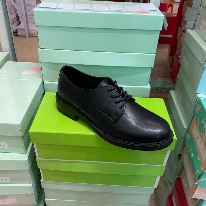 外贸出口美国原单女鞋系带小皮鞋