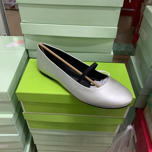 外贸出口法国原单女鞋GR浅口平底一字带弹力圆头单鞋休闲玛丽珍女