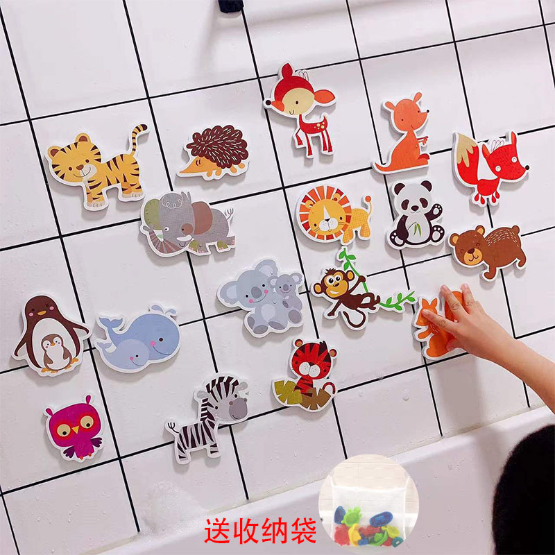 动物数字玩具儿童字母贴片认知