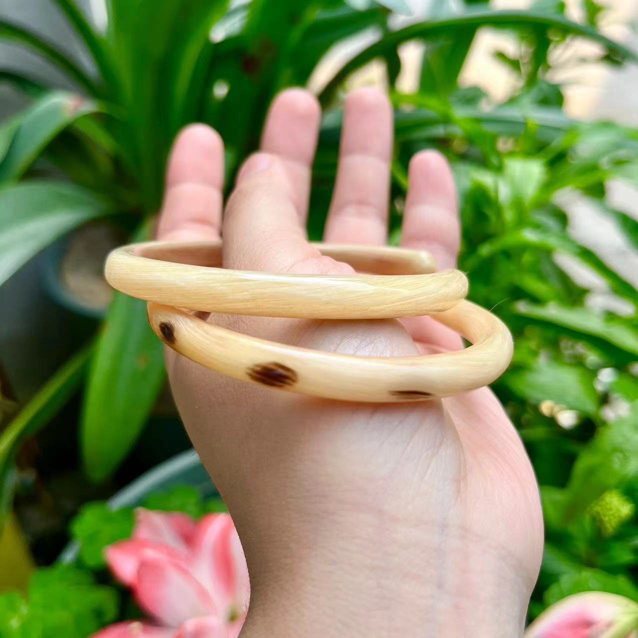 遇角轩天然羊角手镯养肝明目