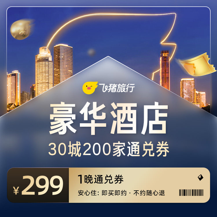 30城200家豪华酒店通兑券