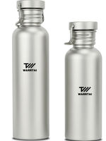 Pure titanium sports water bottle, outdoor children's and adult water cup, ultra-light, portable for climbing, large-capacity titanium metal drinking cup thumbnail 4