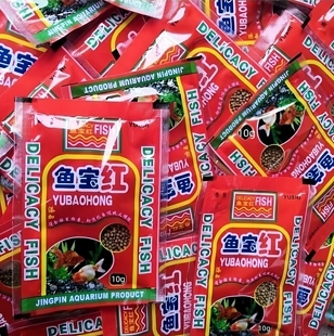 鱼宝红饲料观赏鱼锦鲤鱼饲料金鱼鱼食增色增体大中小上浮颗粒鱼饲
