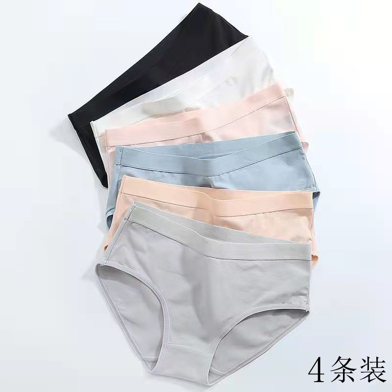 都市丽人4条装 无痕内裤女纯棉女三角裤