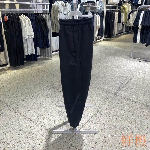 新款正品ADIDAS阿迪达斯简约LOGO百搭男运动休闲针织长裤KF3808