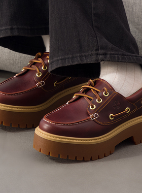 正品Timberland添柏岚女款秋新品厚底增高时尚运动低帮靴A2QDMD57