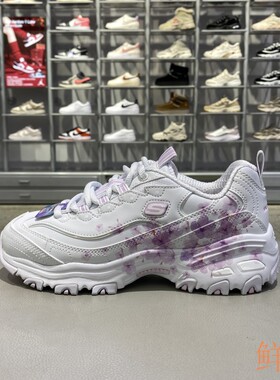 正品斯凯奇Skechers女款新款拼接百搭花卉印花运动休闲鞋150530