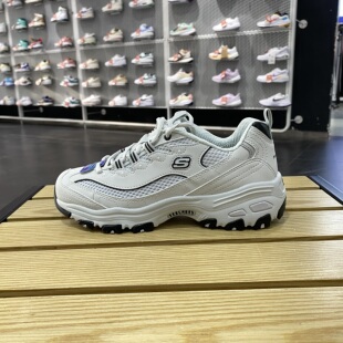 夏正品Skechers斯凯奇简约拼接百搭女低帮运动休闲熊猫鞋896193