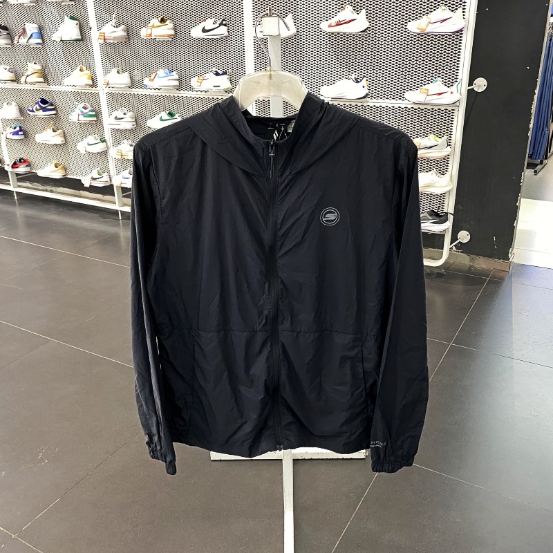 正品Skechers斯凯奇拼接百搭男运动休闲连帽梭织夹克外套P224M032