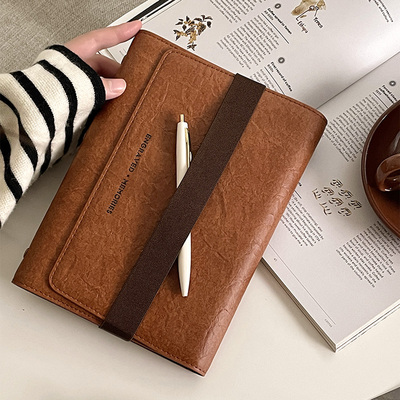 手感软皮面活页/定页手帐笔记本